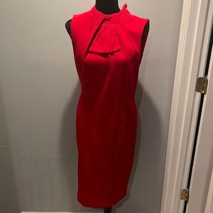 Sleeveless red dress